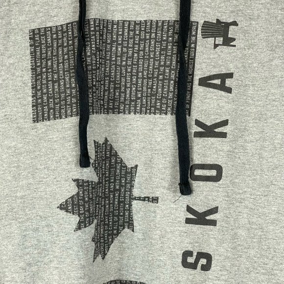 River Wear Muskoka Canada Gray Maple Leaf Hoodie Size XL - Picture 7 of 10